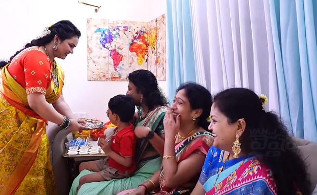 Devatha Serial Actress Vaishnavi son AnnaPrasana Photos - Sakshi13