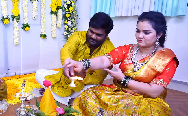 Devatha Serial Actress Vaishnavi son AnnaPrasana Photos - Sakshi8