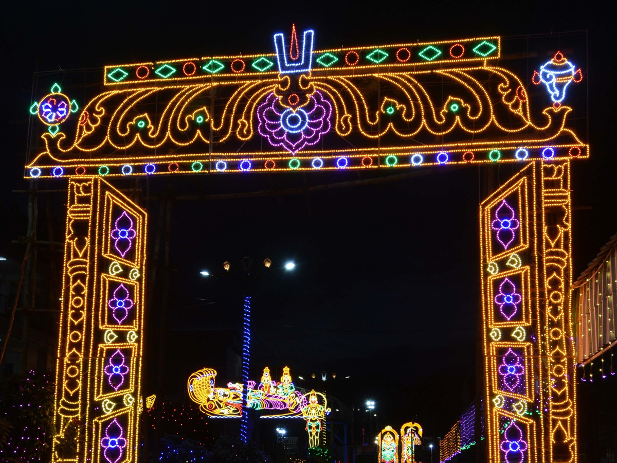 Tirumala Temple Lighting For Brahmotsavam By TTD PHotos - Sakshi11