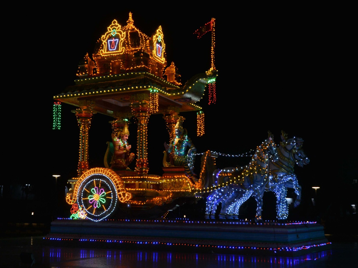 Tirumala Temple Lighting For Brahmotsavam By TTD PHotos - Sakshi17