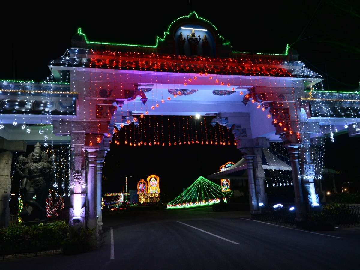 Tirumala Temple Lighting For Brahmotsavam By TTD PHotos - Sakshi4