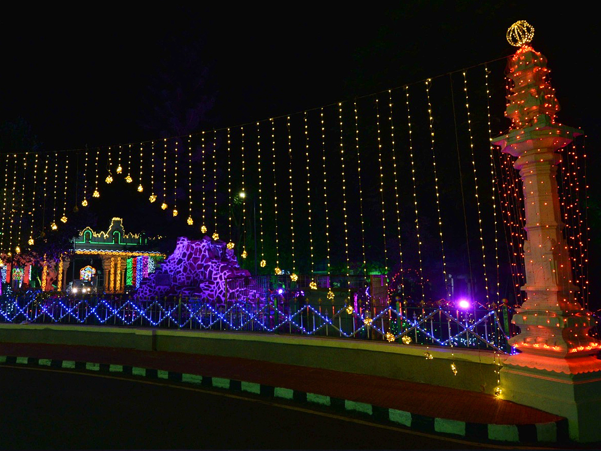 Tirumala Temple Lighting For Brahmotsavam By TTD PHotos - Sakshi5