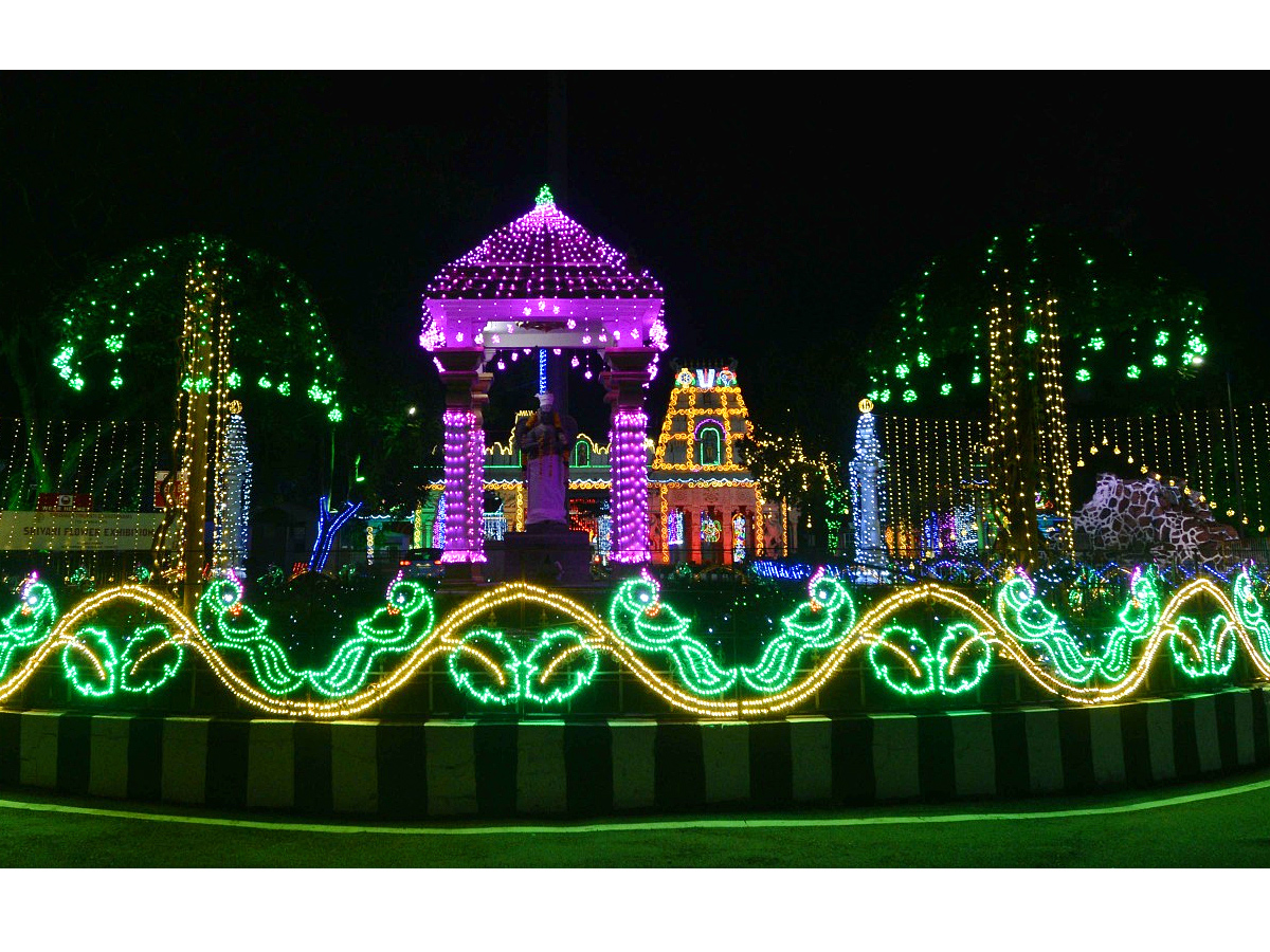 Tirumala Temple Lighting For Brahmotsavam By TTD PHotos - Sakshi7