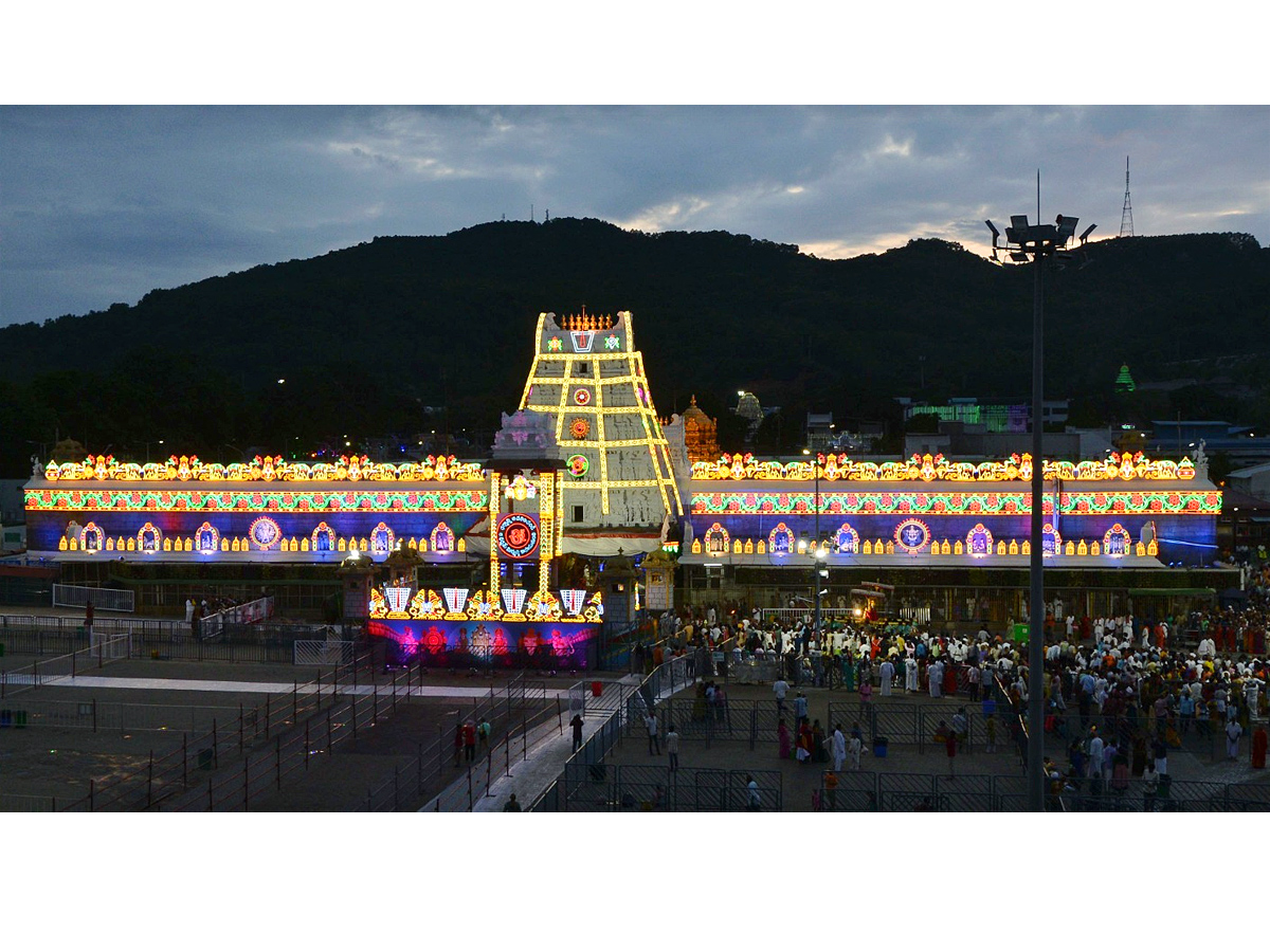 Tirumala Temple Lighting For Brahmotsavam By TTD PHotos - Sakshi9