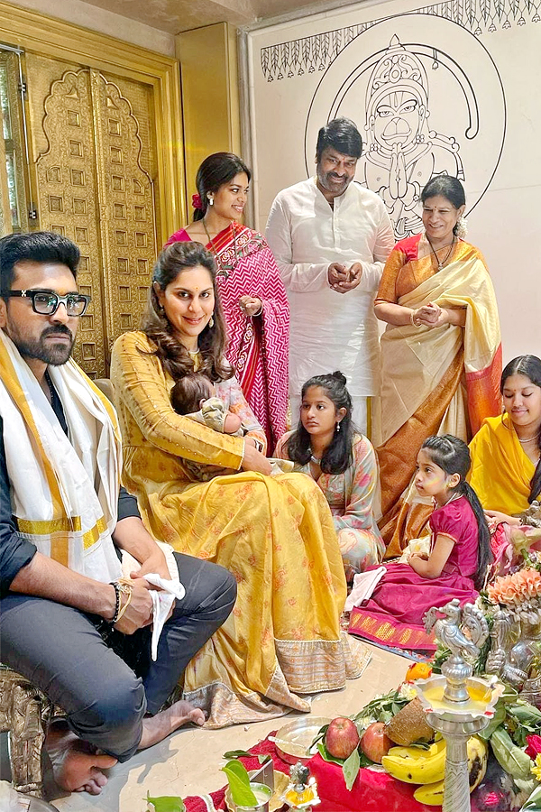 Megastar Family Celebrates Vinayaka Chavithi With Klin Kaara Photo Gallery - Sakshi3