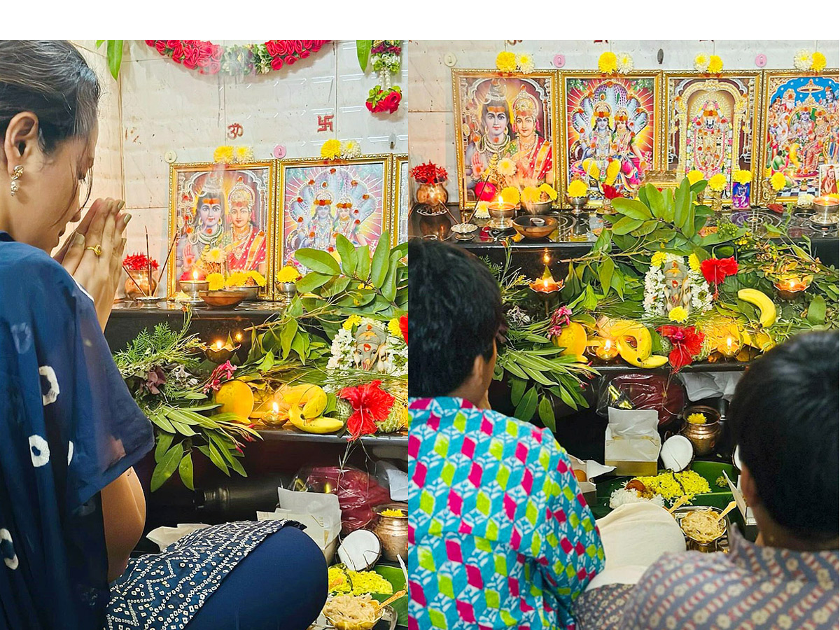 Anchor Anasuya Bharadwaj Family Vinayaka Chavithi Celebrations Photos - Sakshi1