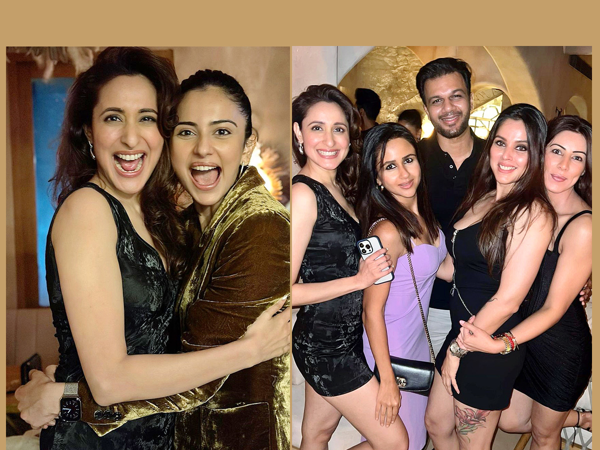 Pragya Jaiswal rocks with Rakul Preet Singh in a Birthday party Photos - Sakshi1
