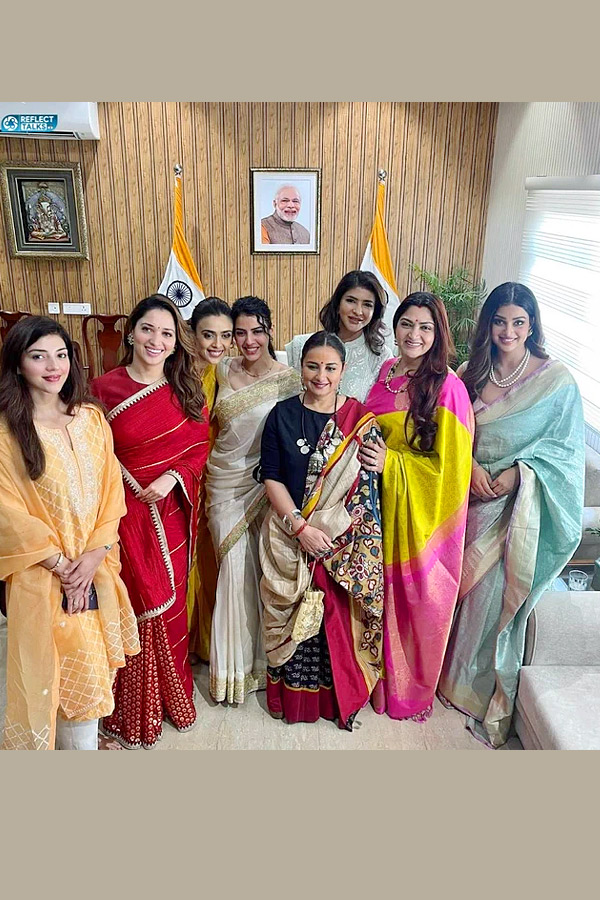 Tamannaah Bhatia visits new Parliament praises Womens Reservation Bill Photos - Sakshi2