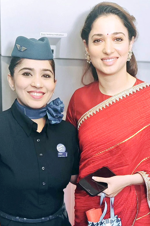 Tamannaah Bhatia visits new Parliament praises Womens Reservation Bill Photos - Sakshi3