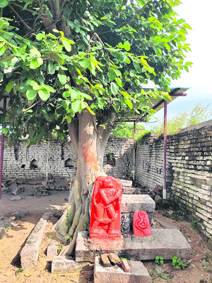 ఆలయ ప్రాంగణంలో హనుమంతుడి విగ్రహం4