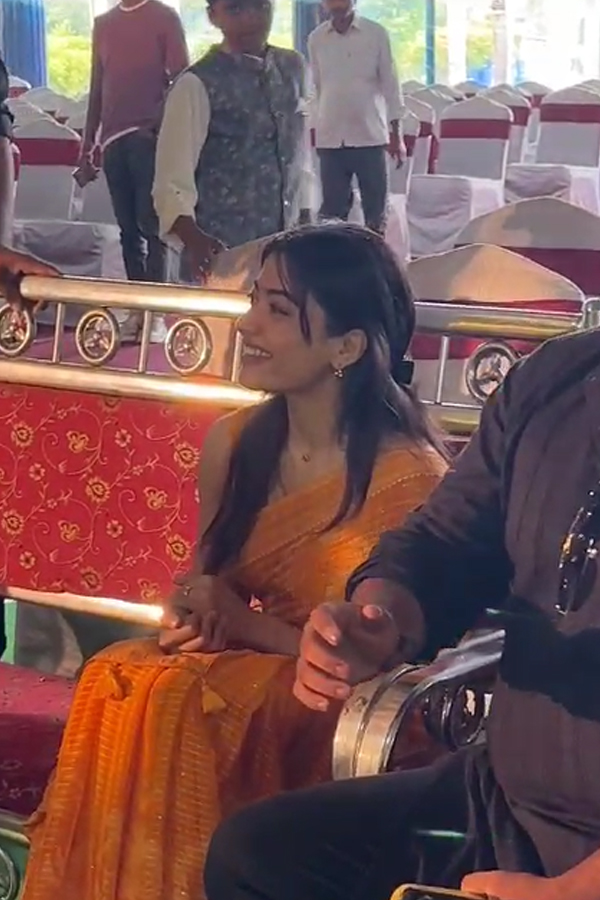 Rashmika Mandanna Attends Her Assistant Wedding Photos - Sakshi5
