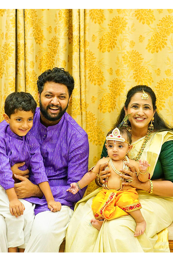 Anchor Lasya Second Son Dressed Up As Little Krishna Photos - Sakshi5