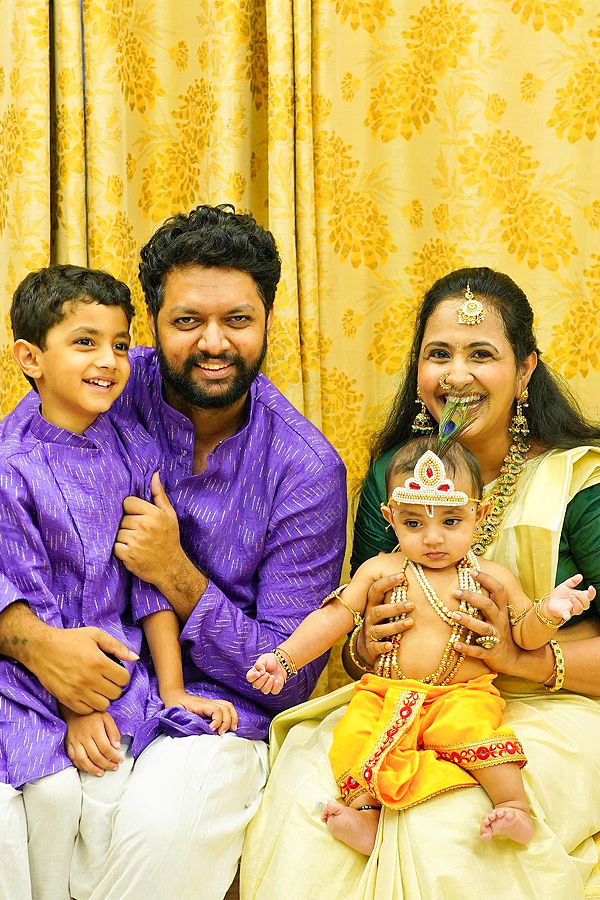 Anchor Lasya Second Son Dressed Up As Little Krishna Photos - Sakshi6