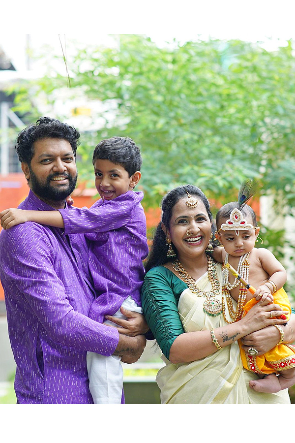 Anchor Lasya Second Son Dressed Up As Little Krishna Photos - Sakshi7