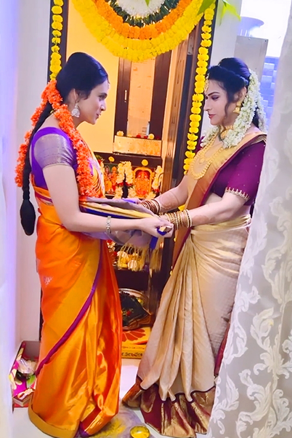 Bigg Boss contestant Priyanka Singh participated in Varalakshmi Puja Photos - Sakshi12