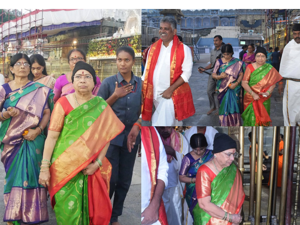 CM KCR Wife Shobha Rao Visits Tirumala Photos - Sakshi1