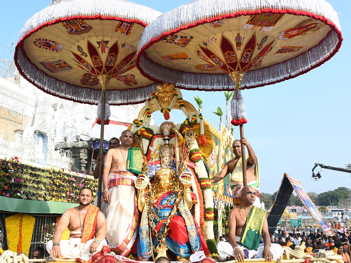 Hanumantha Vahana Tirumala brahmotsavam 2023 Pics - Sakshi1