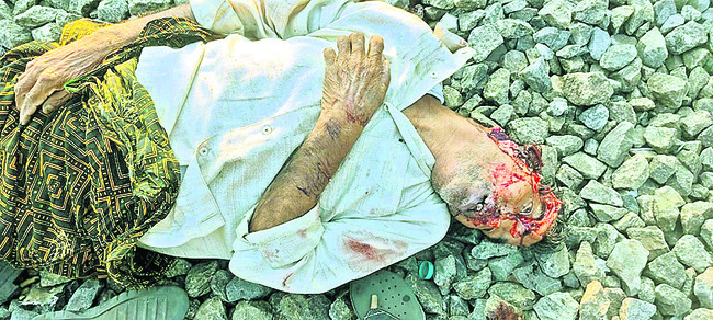 రైల్వే ట్రాక్పై మృతుడు పంచాది కృష్ణ1