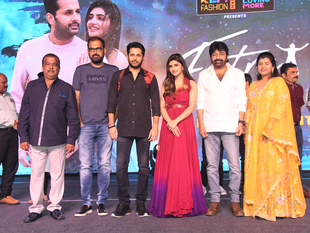 Nithiin Extra Ordinary Man Pre Release Event - Sakshi3