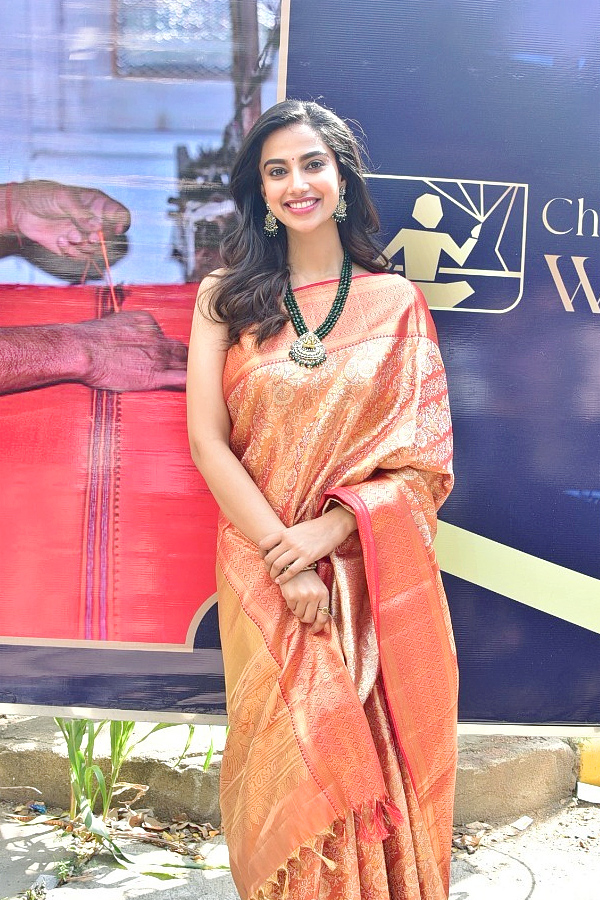 Meenakshi Chaudhary at Weaverly Handloom Store launch Photos - Sakshi13