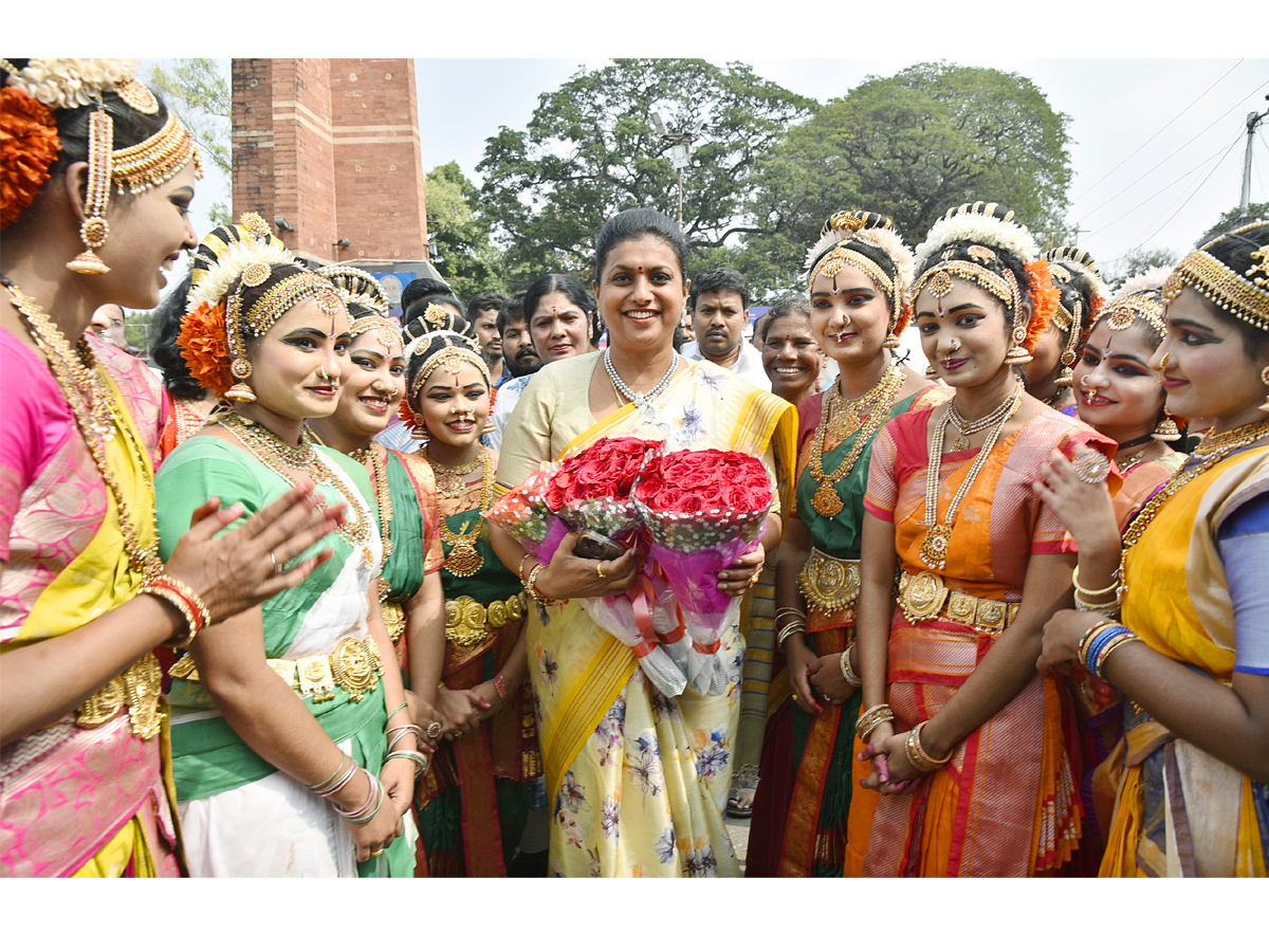 Honble Minster Roja Distributed Tourism ANd Cultural Artist ID Cards Photos - Sakshi8