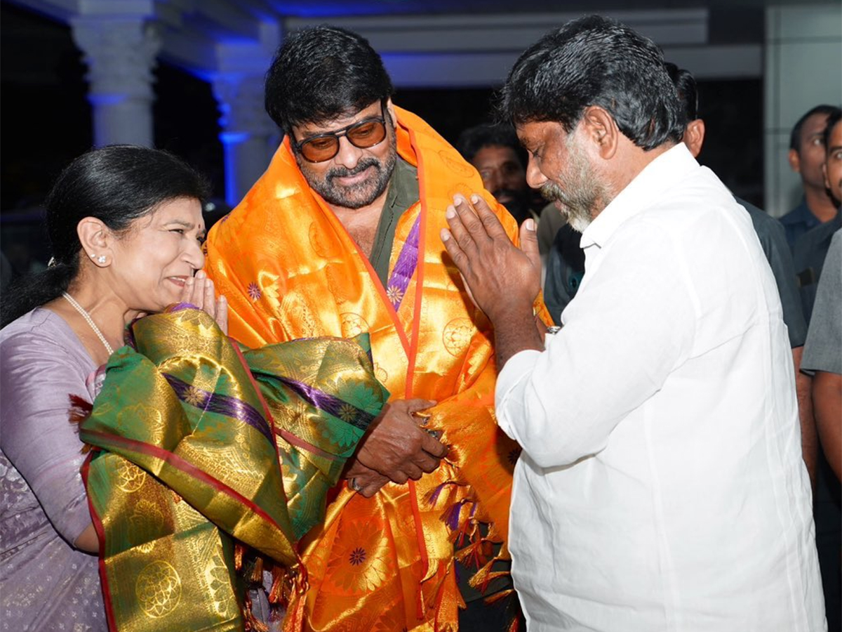 Megastar Chiranjeevi Meets Dy CM Bhatti Vikramarka - Sakshi2