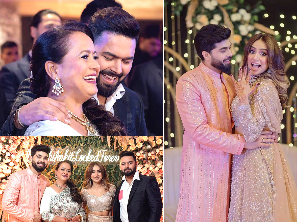 Rishabh Pant sister Sakshi Pant engagement photos - Sakshi1