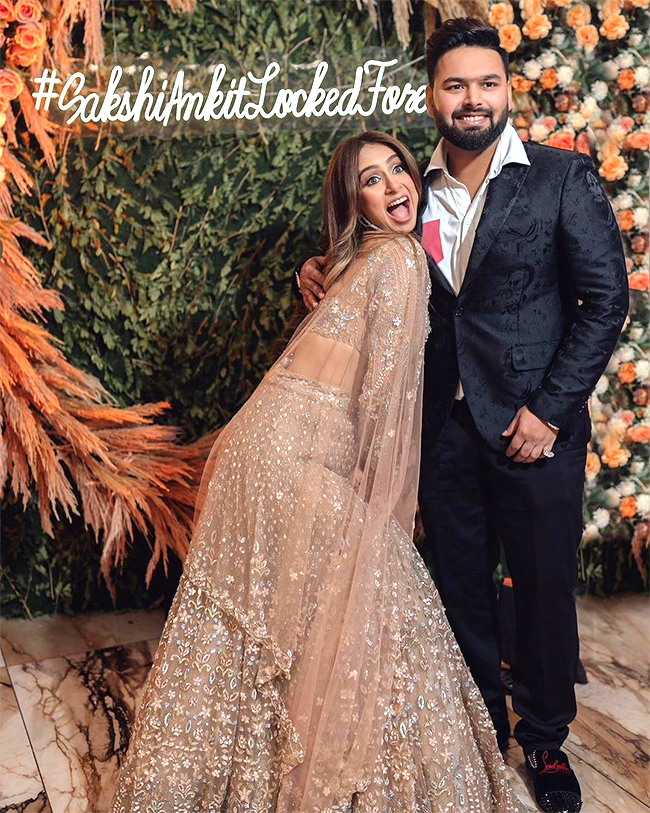 Rishabh Pant sister Sakshi Pant engagement photos - Sakshi7