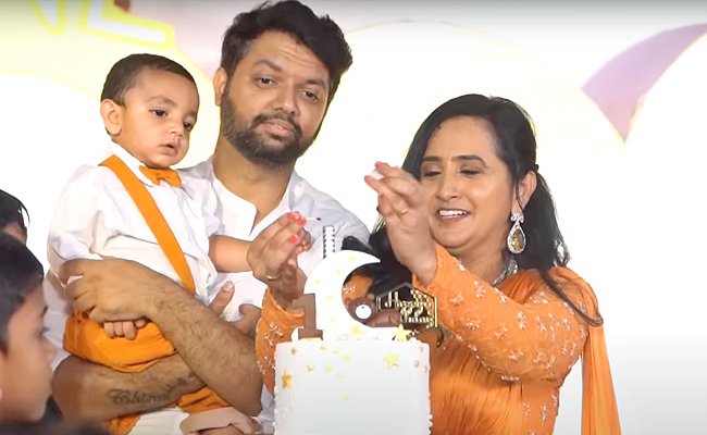 Anchor Lasya 2nd Son Moksh Birthday Celebrations Photos - Sakshi10