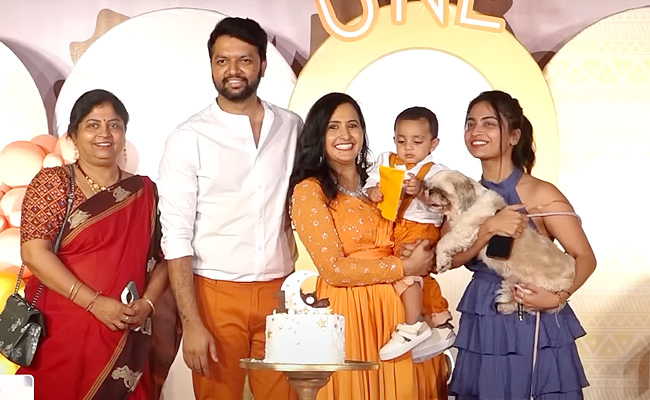 Anchor Lasya 2nd Son Moksh Birthday Celebrations Photos - Sakshi20