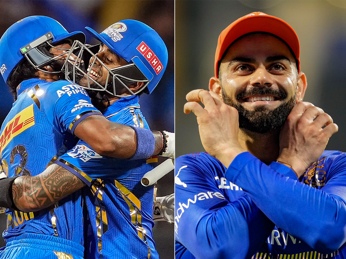 IPL 2024 cricket match against Royal Challengers Bengaluru and Mumbai Indians  - Sakshi1