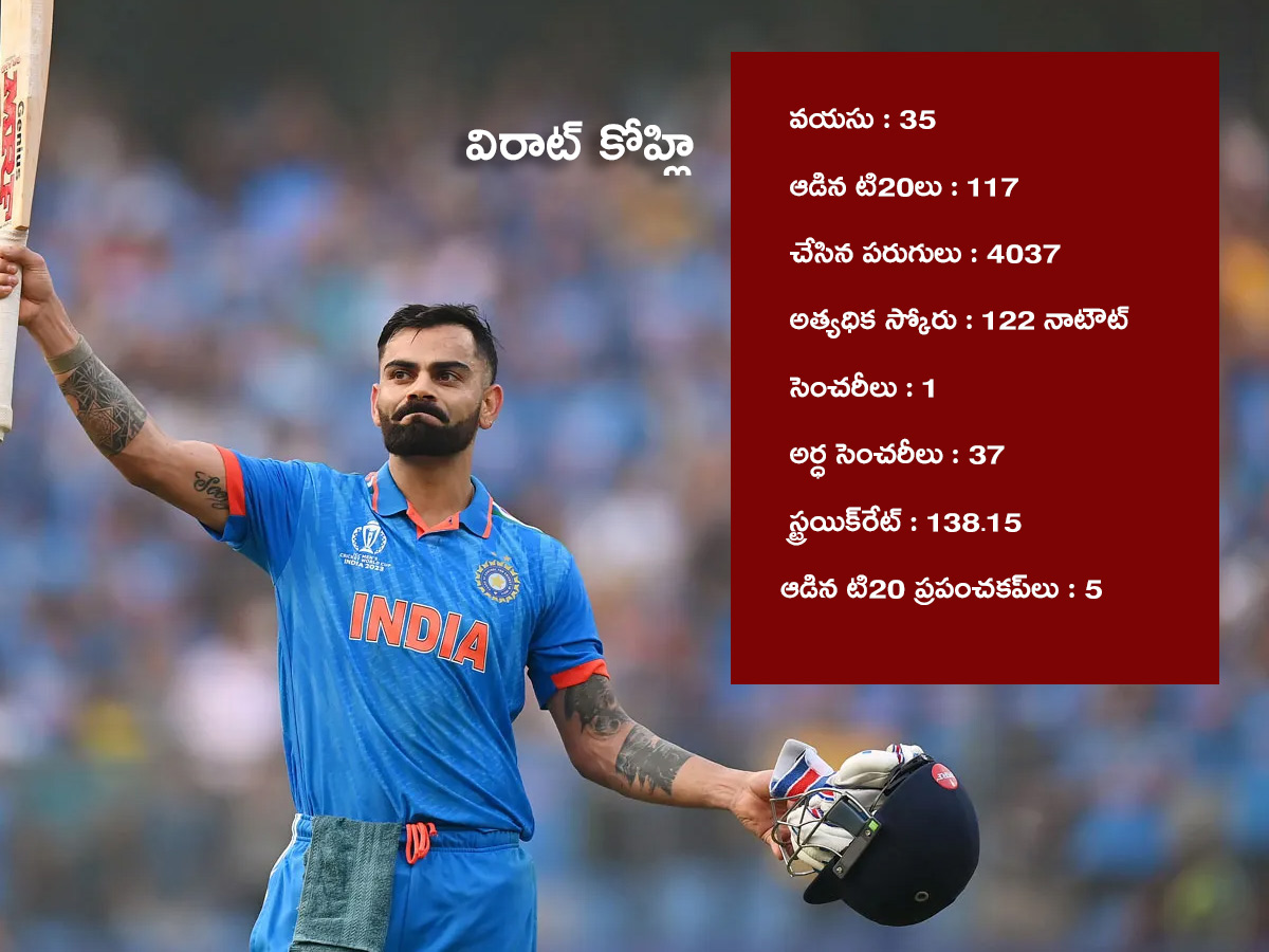 T20 World Cup Team India Players Full Bio Data And T20 Career Stats ...