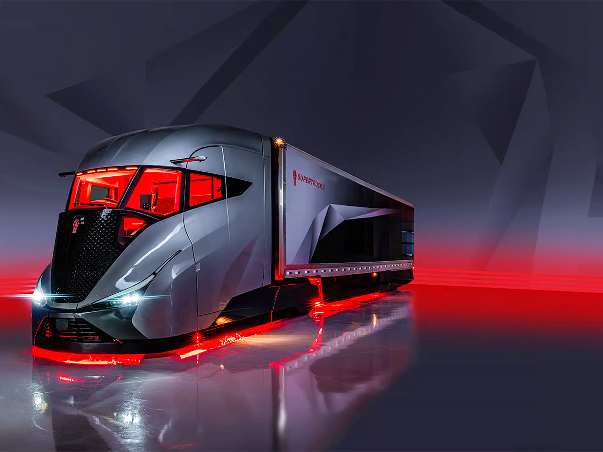 Kenworth unveiled a sleek looking SuperTruck 2 at Advanced Clean Transport expo2