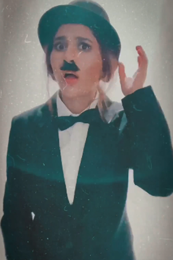 Naba Natesh Has Changed To A Legendary Actor Charlie Chaplin As A Tribute8