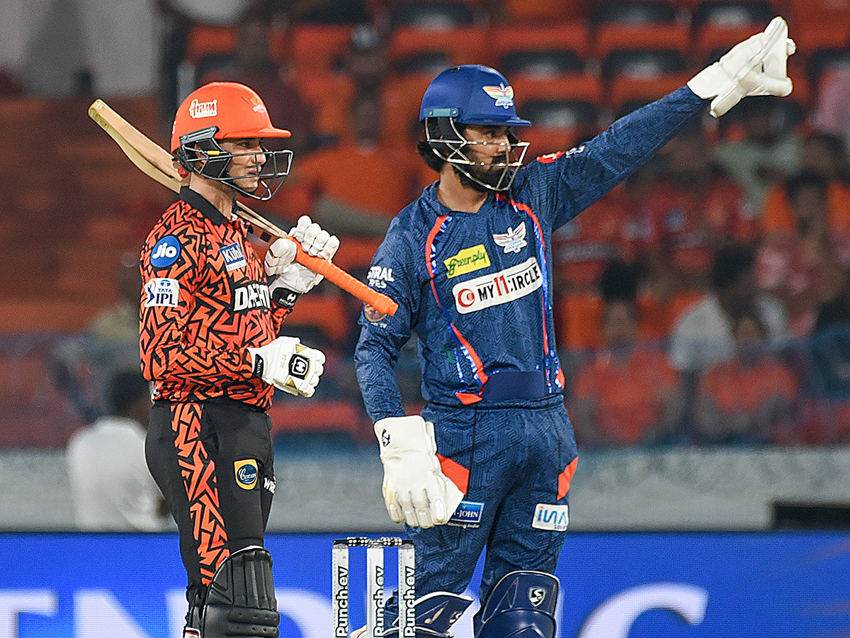 IPL 2024 T20 cricket match between Sunrisers Hyderabad and Lucknow Super Giants15
