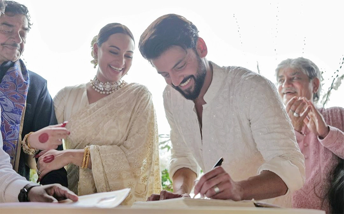 Actress Sonakshi Sinha, Zaheer Iqbal Wedding Pics2