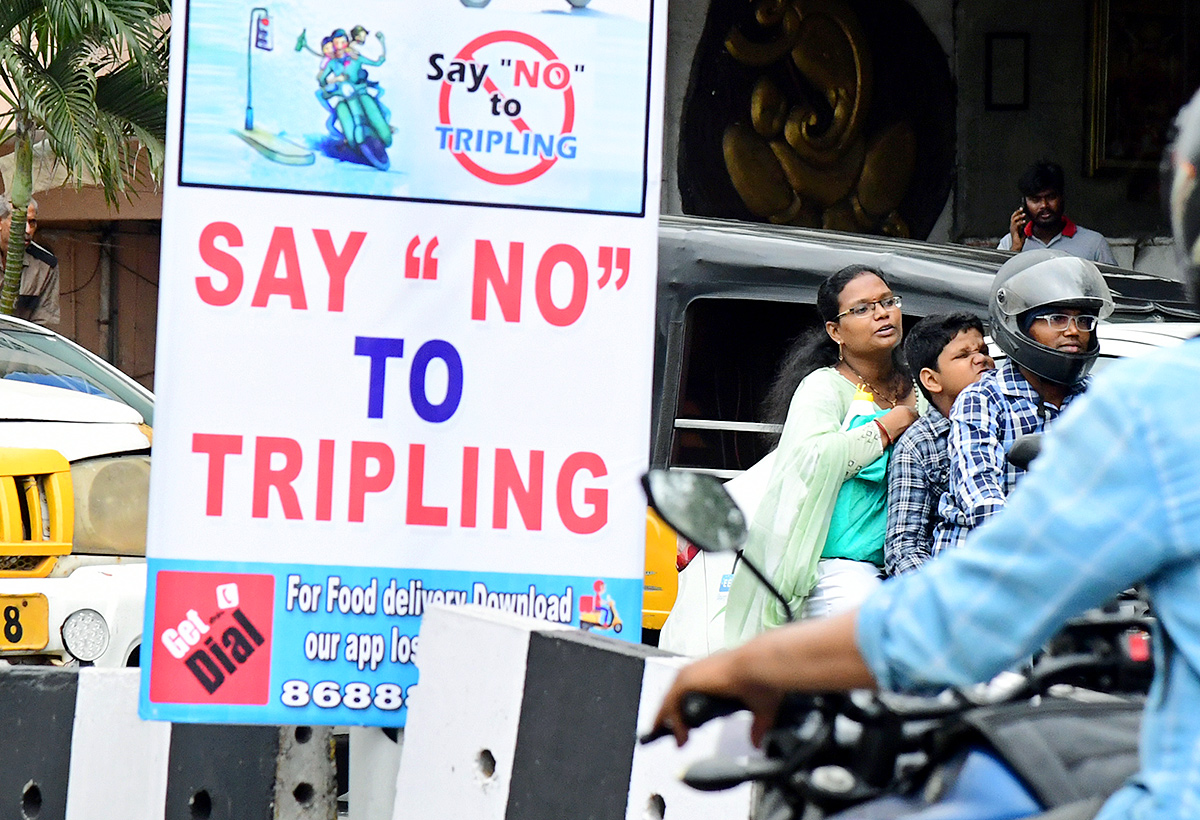 No Helmet In Visakhapatnam: See Pics7