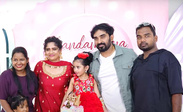 TV Actress Anjali daughter Chandamama birthday celebrations Photos11