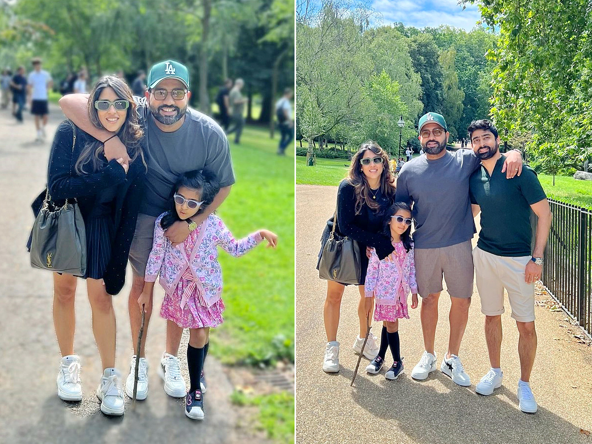 Rohit Sharma Enjoys Holiday With Wife Ritika and Daughter Samaira Photos1