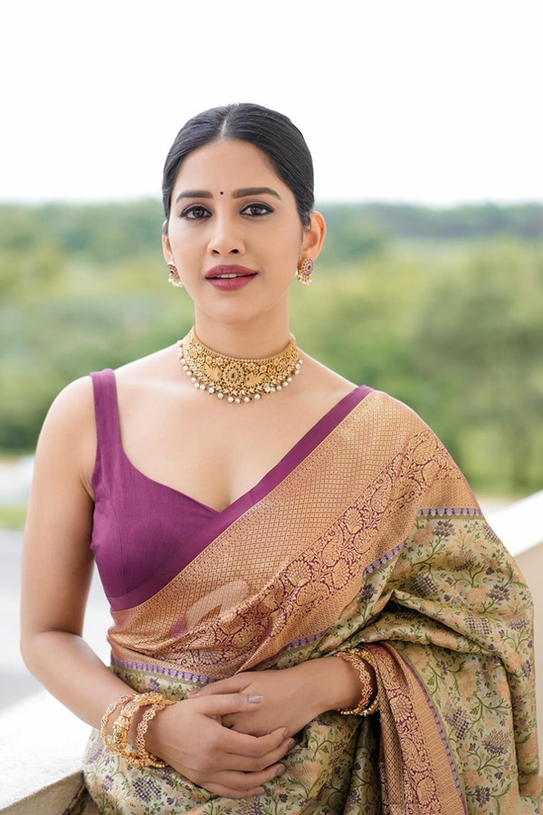 Beautiful Actress Nabha Natesh In Saree2