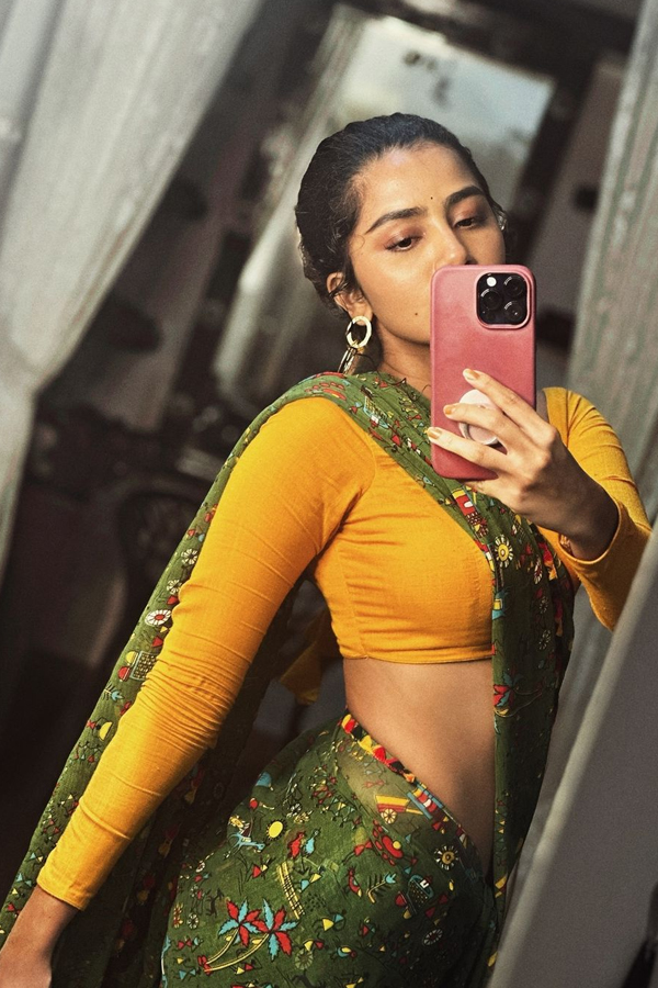 Actress Anupama Parameswaran Stunning Photos In Saree2