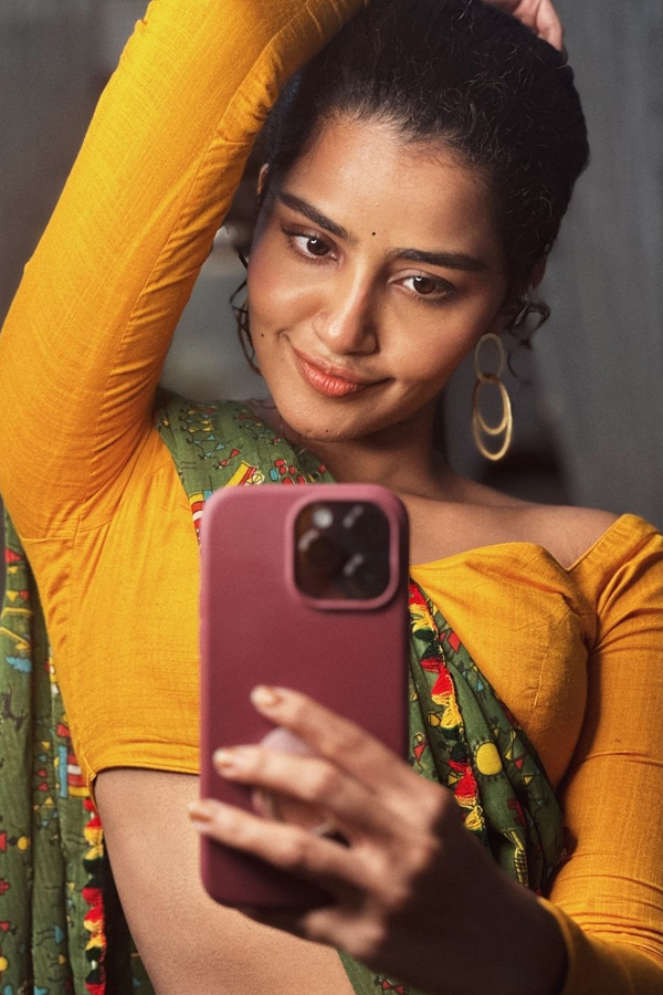 Actress Anupama Parameswaran Stunning Photos In Saree3
