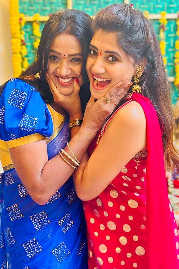 Telugu Serial Actresses In varalakshmi vratham special latest photos2