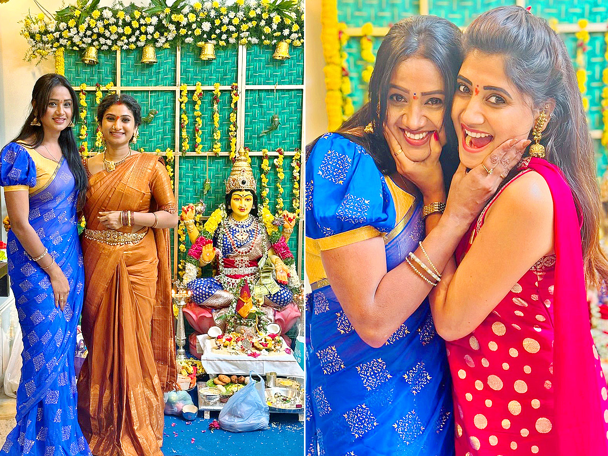Telugu Serial Actresses In varalakshmi vratham special latest photos1