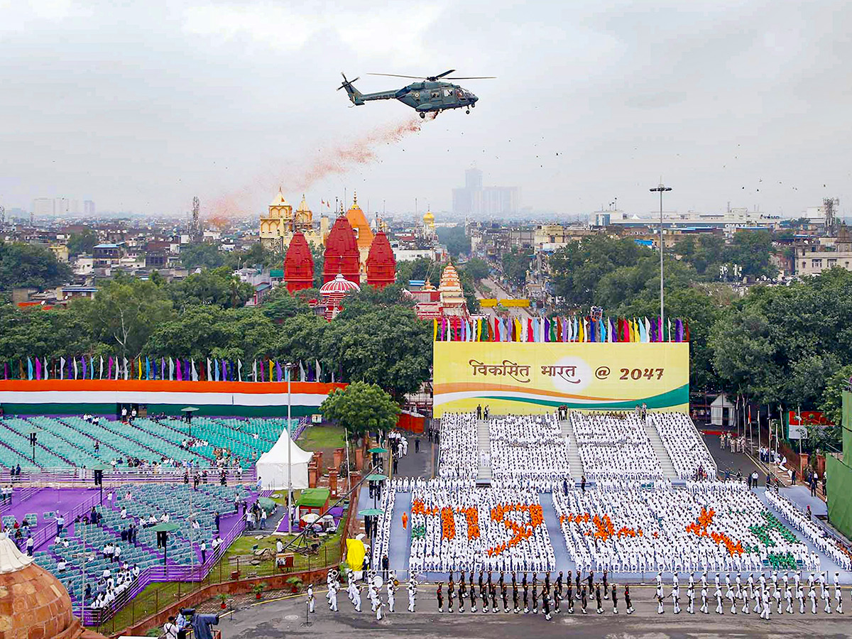 Rehearsal for the 78th Independence Day celebrations at Red Fort5