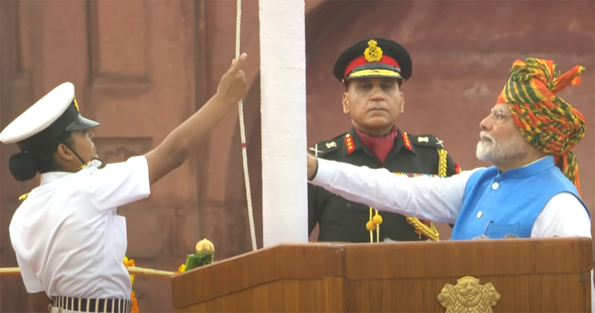 Independence Day 2024 PM Modi Flag Hoisting Live Updates2