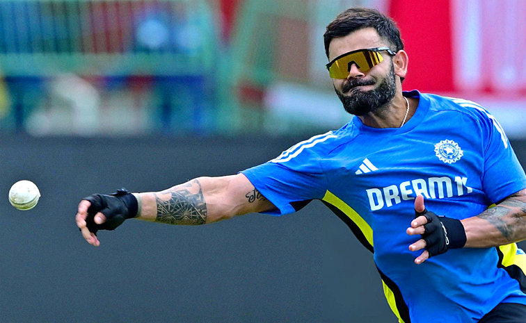 Gambhir And Kohli Share Light Moment in Practice ahead of the IND vs SL ODI Series Photos15