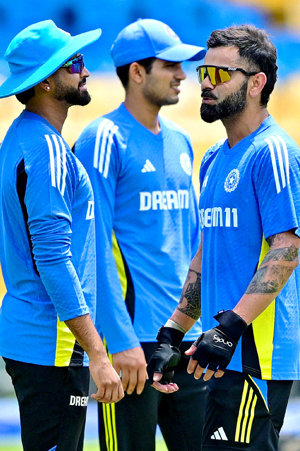 Gambhir And Kohli Share Light Moment in Practice ahead of the IND vs SL ODI Series Photos16