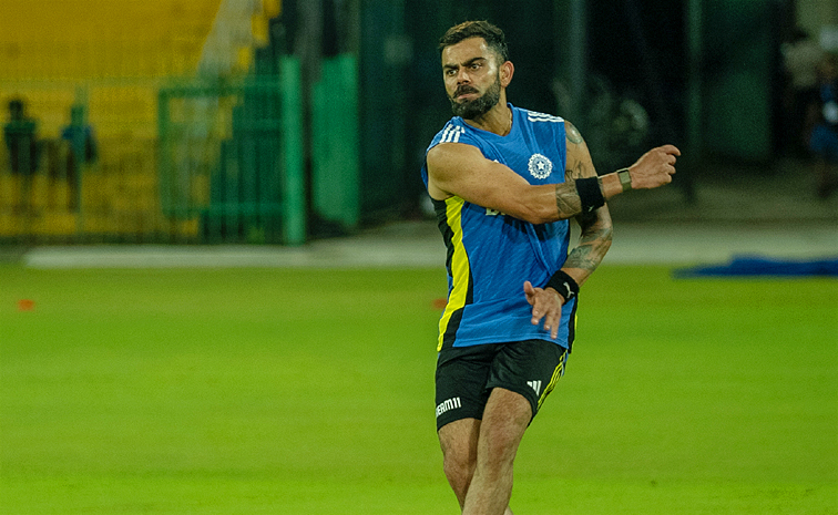 Gambhir And Kohli Share Light Moment in Practice ahead of the IND vs SL ODI Series Photos18