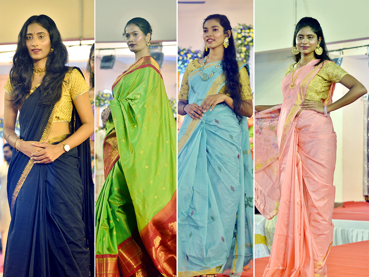 Vijayawada: National Handloom Day 2024 fashion Show photos1